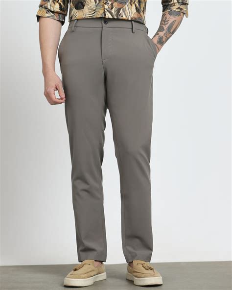 Buy Stone Ankle Length Stretch Chinos Online at Muftijeans