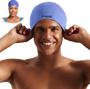 Strauss Silicone Swimming Cap |Unisex Waterproof/Quick Drying Swim Cap ...