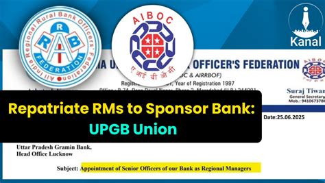 UP Gramin Bank Union Urges End to Sponsor Bank Deputations for Regional ...