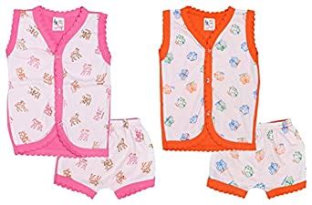 Buy Vijay Vishnu Baby Boys' Cotton Clothing Set, Combo of 2 (VV_20-18 ...