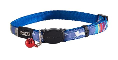 Rogz Catz NeoCat Small 1/8" Breakaway Cat Collar, Blue Candy Stripes ...