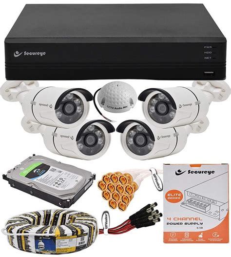 Secureye 4 camera setup hd