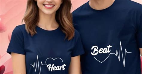Couple Navy Blue Tees