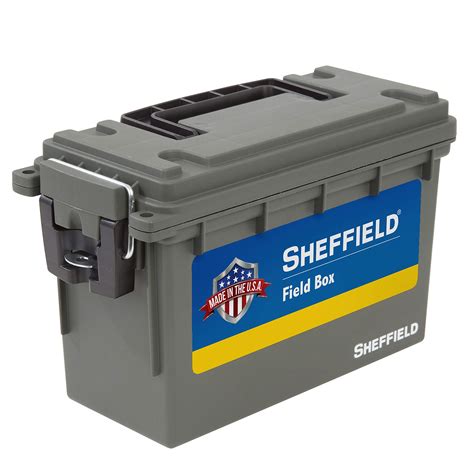 Buy Sheffield 12726 Field Box, Plastic Ammo Can for Pistol, , and Ammo ...