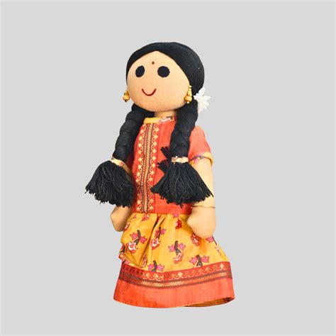 KANMANI (Pavadai Sattai) - Traditional Tamil Nadu Handmade Fabric Doll ...