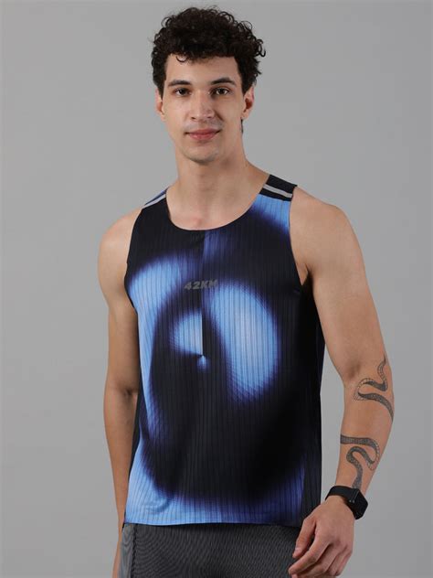 Men Performance Race Tank - Midnight | 42KM – FortyTwoKM
