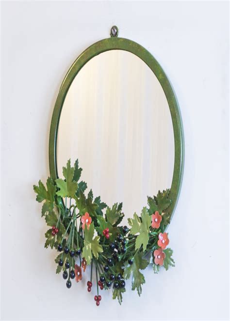 Get Green Floral Wall Mirror at ₹ 1500 | LBB Shop