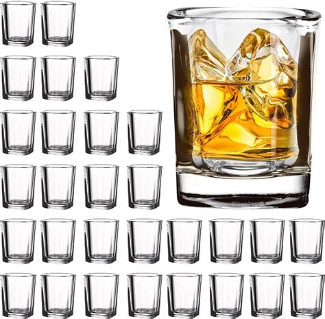 Amazon.com | Vivimee 30 Pack Heavy Base Shot Glasses Bulk, 2.2 oz ...