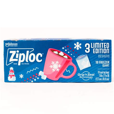 Ziploc Quart Freezer Bag 19 Count - besttoptrove