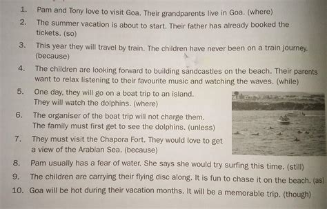 Q- JOIN EACH PAIR OF CLAUSES USING THE CONJUNCTIONS GIVEN IN BRACKETS ...