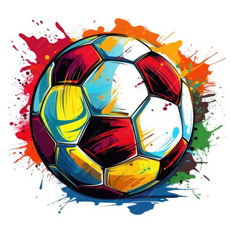Premium Photo | Kicking up the Fun Soccer Ball Clipart Explodes with Energy
