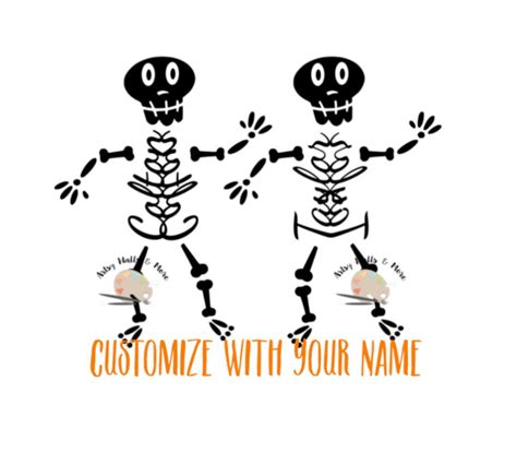 Buy A Custom Skeleton With Names SVG Cut File Skeleton With Names as ...