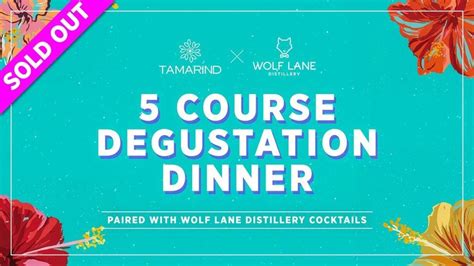 5 Course Degustation Dinner with Wolf Lane, Tamarind Restaurant Cairns ...