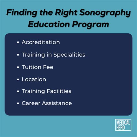 What to Look for in a Sonography Education Program