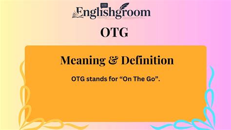 OTG Meaning in Text What It Really Stands For 📱