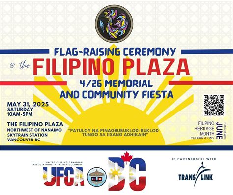 Philippine Flag Raising, 4/26 Memorial, & Community Fiesta, Filipino ...