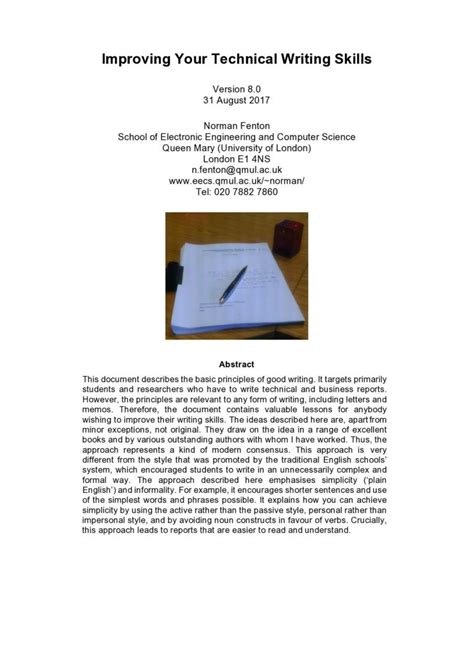 Image result for Good Technical Writing Examples