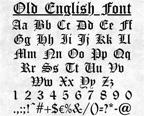 OLD ENGLISH FONT Svg, Old English Alphabet Svg, Old English Letters Svg, Gothic Font Svg, Font ...