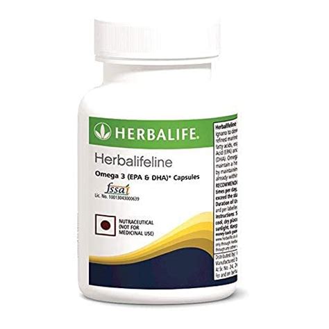 Herbalife Nutrition Pack of Herbalifeline Omega-3 Fatty Acids Capsule ...