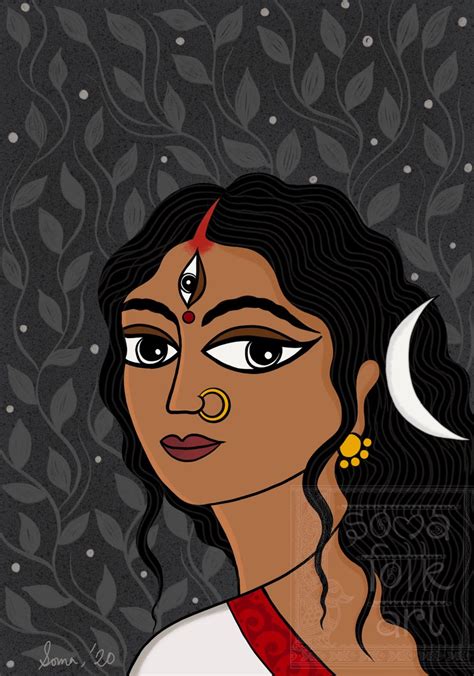 Buy Print Shyama, Kali Indian Hindu Hinduism Folk Wall Decor Desi ...