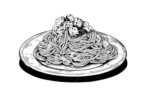 Spaghetti Black And White