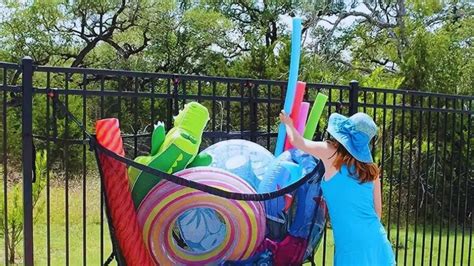 Image result for Sinking Inflatables in Pool