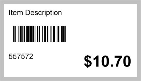 Image result for Barcode Label Example