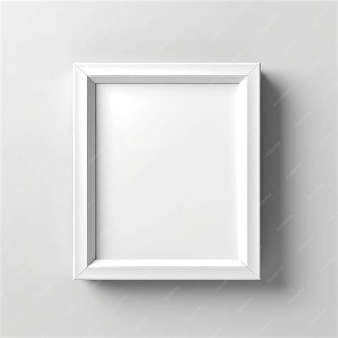 Premium AI Image | White frame on a Ghost White color wall or background
