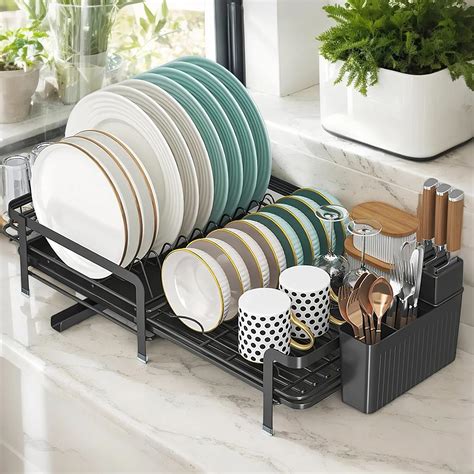 DEVA Dish Drying Rack, Stretchable Utensils Drying Rack, Stainless ...