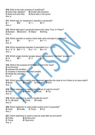 Image result for Most Asked JavaScript Questions MCQ Type Code Snippet