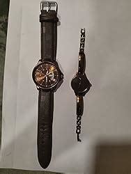 Shocknshop Leather Analogue Unisex Couple Combo Watch For Men & Women ...