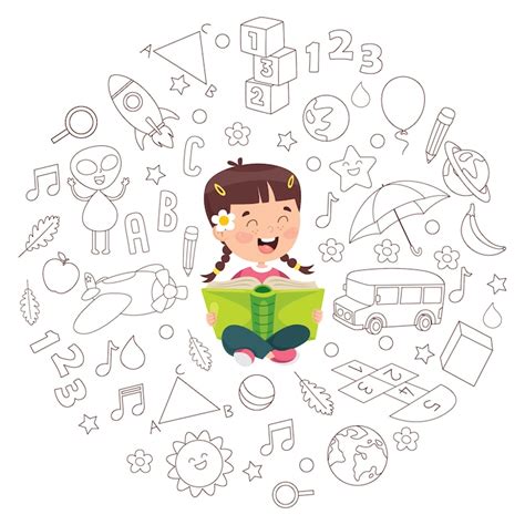 Pictogrammes Enfants Lecture - Vecteurs : téléchargez gratuitement des ...