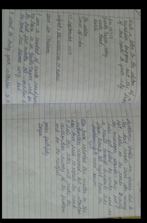 Writer a letter to a editor asking to of a local newspaper about above ...