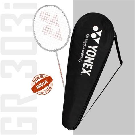 YONEX GR 303i White Strung Badminton Racquet - Buy YONEX GR 303i White ...