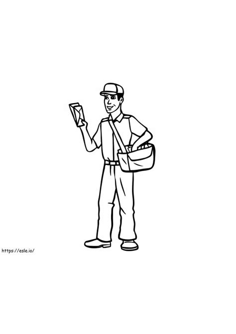 Postman Coloring Pages 的图像结果