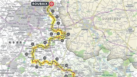Image result for Paris-Roubaix Course Map