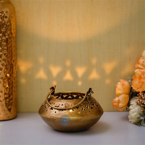 Buy Craftasia Iron Lota Tealight Candle Holder/Doop Stand - Tea Light ...