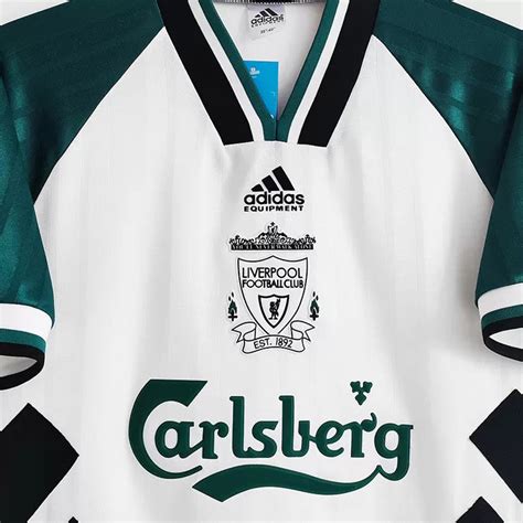 1993/95 Liverpool Away Jersey (White/Green) - Retro – Indiansoccermart