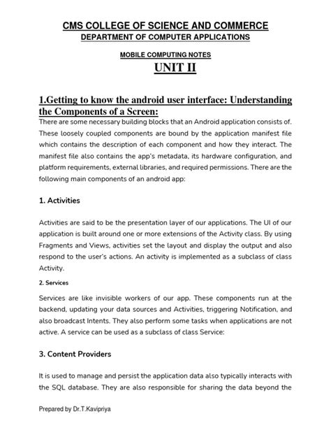 Mobile Computing Unit 1 Revision 的图像结果