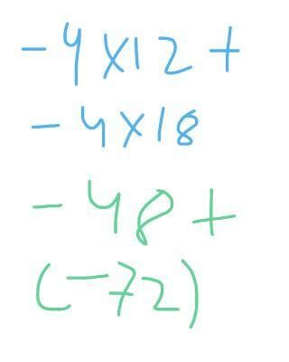 Simplify using suitable properties and state the property used. (a) -4 ...