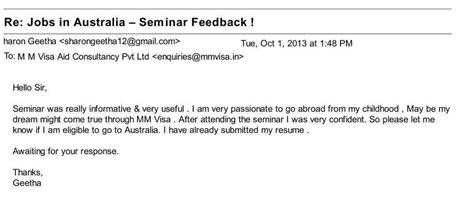 Feedbacks from Seminar Attended Clients