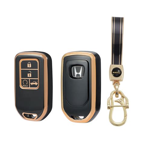 Keyzone TPU Key Cover and Keychain For Honda : City, Civic, Jazz, Brio