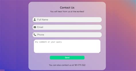 Image result for How Create a Contact Page in HTML