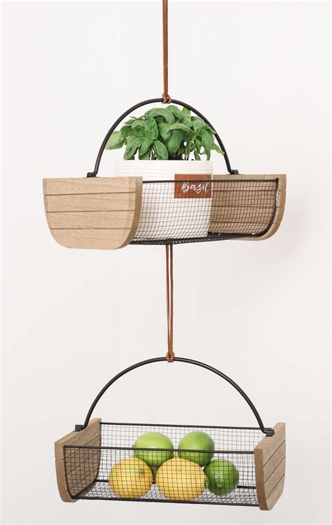 DIY TIERED HANGING FRUIT BASKET — Katie Bookser