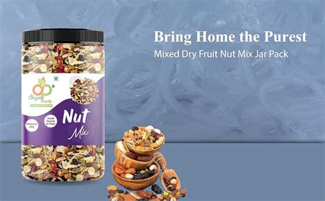 Organic Purify Mixed Dry Fruit Nut Mix Jar Pack (13+ Seeds & Dry Fruits ...
