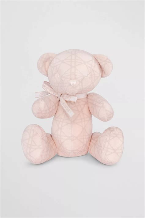 Bear Lovey Blanket Pale Pink Cannage Cotton Voile and Jersey | DIOR IN