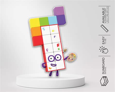 Number Blocks Theme Cutout - 13 | Customized party supplies – Party ...