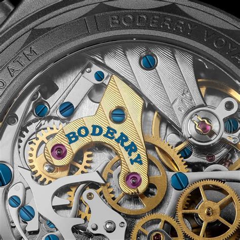 VOYAGER Chronograph - Titanium Mechanical Field Watch, 100M Water Resi ...