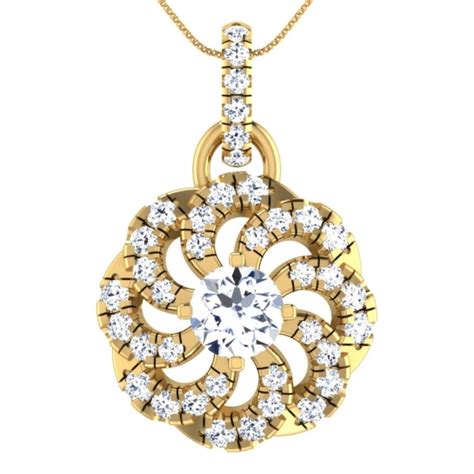 Sabrang Gold Pendant Online Jewellery Shopping India | Dishis Designer ...