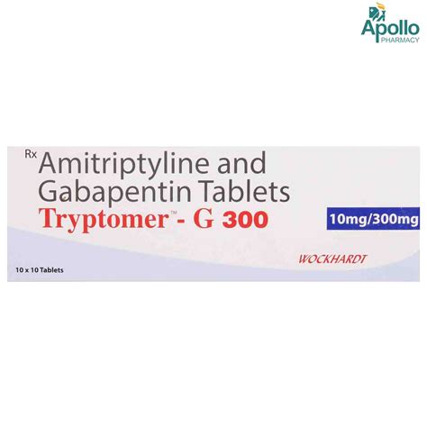 Tryptomer G 300 Tablet | Uses, Side Effects, Price | Apollo Pharmacy